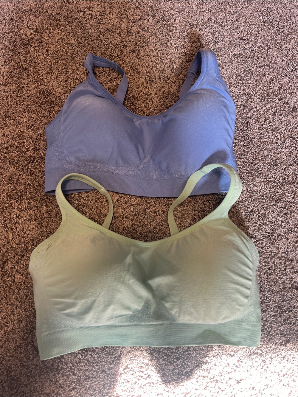 2- Underoutfit 459 Comfort Shaping Bra Everyday Comfort-Light Blue & Mint-Large